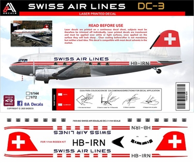 1:48 Swiss Air Lines Douglas DC-3