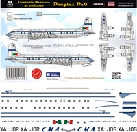 1:72 Compania Mexicana de Aviacion (50's cs) Douglas DC-6
