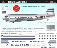 1:72 Aeronaves de Mexico (40's cs) Douglas DC-3