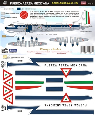 1:72 Fuerza Aerea Mexicana Douglas DC-6 (EATP)
