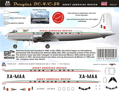 1:72 Guest Aerovias Douglas DC-4