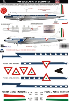 1:72 Fuerza Aerea Mexicana Douglas C.54