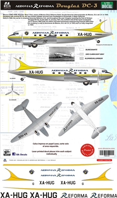 1:72 Aerovias Reforma Douglas DC-3