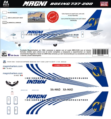 1:72 Magnicharters (2014 cs) Boeing 737-200