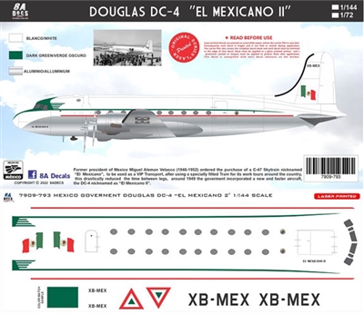 1:72 F.A. Mexicana 'El Mexicano II' Douglas DC-4