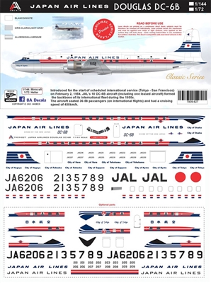 1:72 Japan Air Lines Douglas DC-6B
