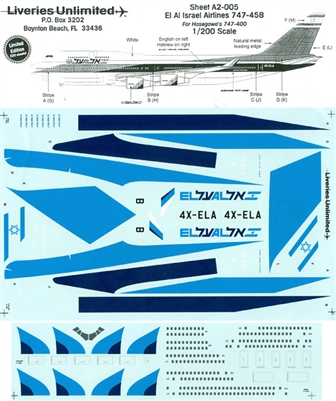 1:200 El Al Boeing 747-400