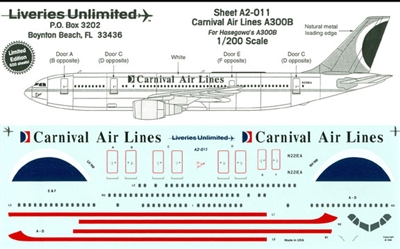 1:200 Carnival Airlines Airbus A.300B4