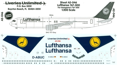 1:200 Lufthansa Boeing 767-330