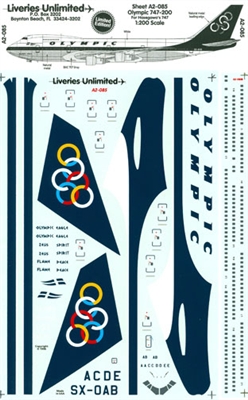 1:200 Olympic Airlines Boeing 747-200B