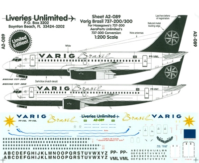 1:200 Varig Boeing 737's