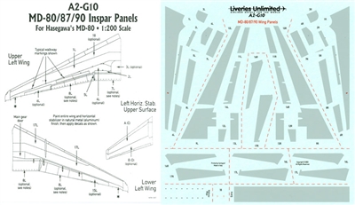 1:200 Grey Wing Details, MD-80