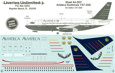 1:144 Aviateca Boeing 737-200
