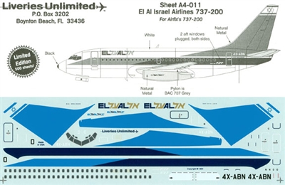 1:144 El Al Boeing 737-200