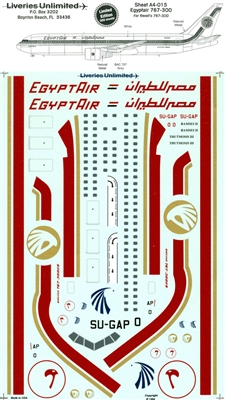 1:144 Egyptair Boeing 767-200/300