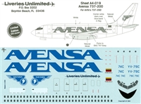 1:144 Avensa Boeing 737-200