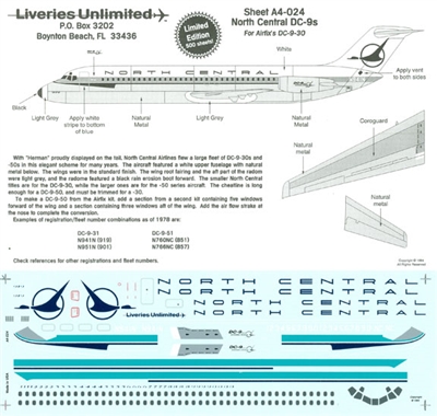 1:144 North Central Douglas DC-9-30