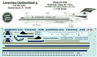 1:144 American Trans Air Boeing 727-100