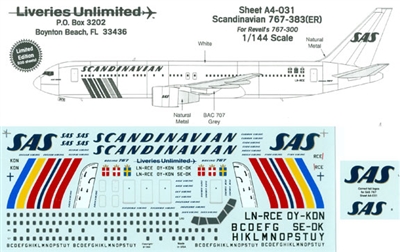 1:144 SAS Boeing 767-300ER