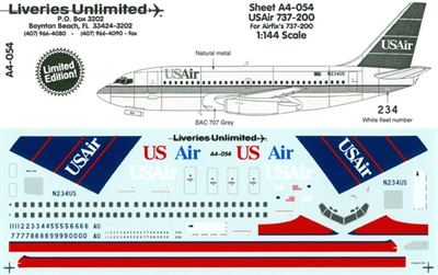 1:144 US Air Boeing 737-200/-300/-400