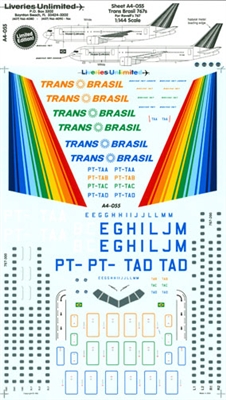 1:144 TransBrasil Boeing 767-200/-300