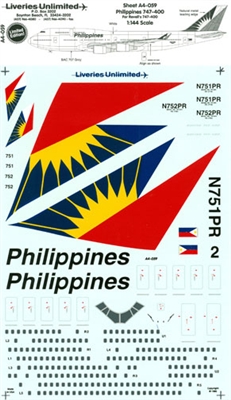 1:144 Philippines Boeing 747-400