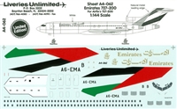 1:144 Emirates o/c Boeing 727-200