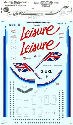 1:144 Leisure Int'l Boeing 767-300 ER