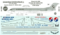 1:144 Korean Air Fokker 100