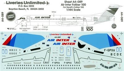 1:144 Air Inter Fokker 100