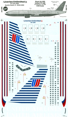 1:144 United Airlines Boeing 777-200