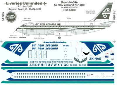 1:144 Air New Zealand Boeing 737-200