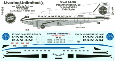 1:144 Pan American Douglas DC-3