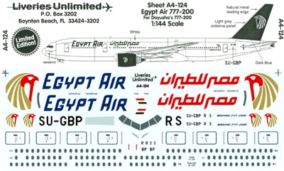 1:144 Egyptair Boeing 777-200