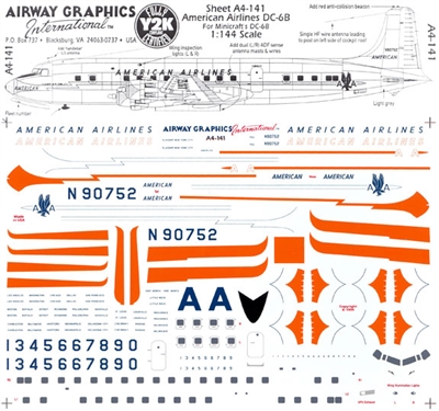 1:144 American Airlines (1950) DC-6B *Sold Out*