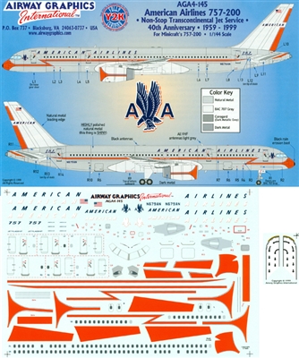 1:144 American Airlines 'retro' Boeing 757-200