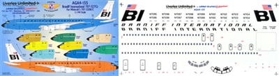 1:144 Braniff International ('jellybean' cs) Boeing 707-327C
