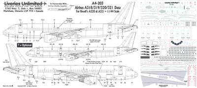 1:144 Details - Airbus A.319/A.320/A.321 *Sold Out*