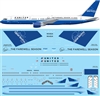 1:144 United Airlines (2004 - 2010 'Rising Blue' cs) 'The Farewell Season' Boeing 757-222