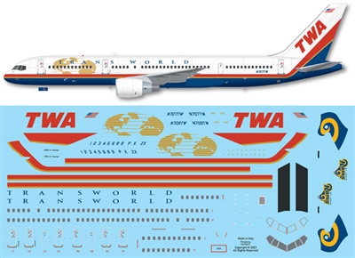 1:144 Trans World Airlines Boeing 757-231