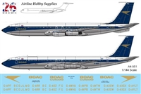1:144 BOAC, BOAC Cunard & BOAC Cargo Boeing 707-336C / 436 Gold Foil Elements