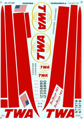 1:72 Trans World Airlines Boeing 707-321B/C