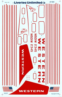 1:72 Western Airlines Boeing 707-320C