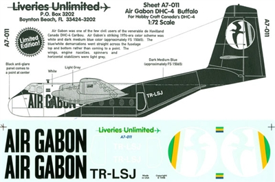 1:72 Air Gabon DHC-4 Caribou