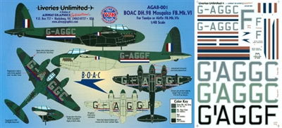 1:48 BOAC (WWII) Dh. Mosquito Mk VI