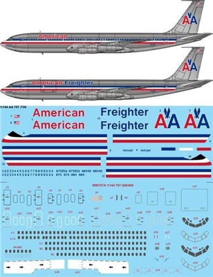 1:144 American Airlines Boeing 707-320B/C