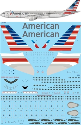 1:144 American Airlines Airbus A.330-200, A.330-300