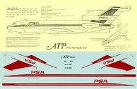 1:144 Pacific Southwest Airlines (PSA, 1965 cs) Boeing 727-100 / -200 / L.188 Electra