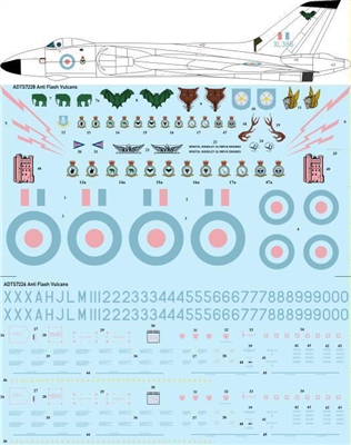 1:72 RAF (Anti Flash cs) Avro Vulcans