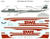 1:200 DHL (cream & burgundy) Douglas DC-8-71